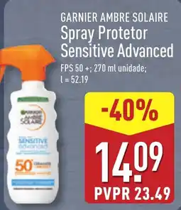 ALDI GARNIER AMBRE SOLAIRE Spray Protetor Sensitive Advanced promoção