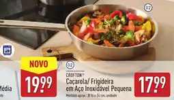 ALDI CROFTON Caçarola/ Frigideira em Aço Inoxidável Pequena promoção
