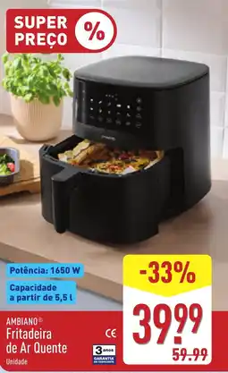 ALDI AMBIANO Fritadeira de Ar Quente promoção