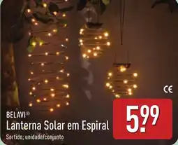 ALDI BELAVI Lanterna Solar em Espiral promoção