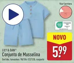 ALDI LILY & DAN Conjunto de Musselina promoção