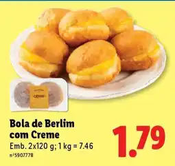 Lidl Bola de Berlim com Creme promoção