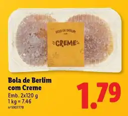 Lidl Bola de Berlim com Creme promoção