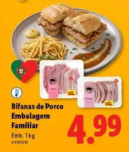Lidl Bifanas de Porco Embalagem Familiar promoção