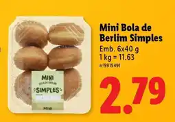 Lidl Mini Bola de Berlim Simples promoção