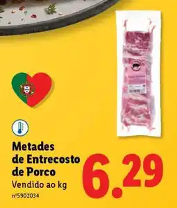 Lidl Metades de Entrecosto de Porco promoção