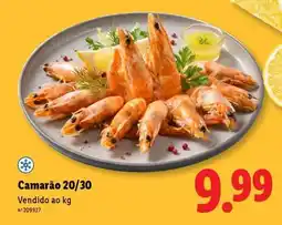 Lidl Camarão 20/30 promoção
