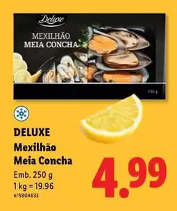 Lidl Deluxe Mexilhão Meia Concha promoção