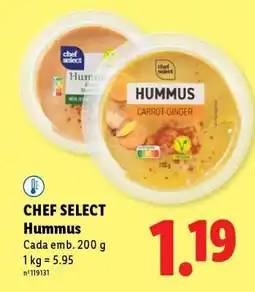 Lidl Chef Select Hummus promoção