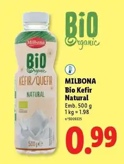 Lidl Milbona Bio Kefir Natural promoção