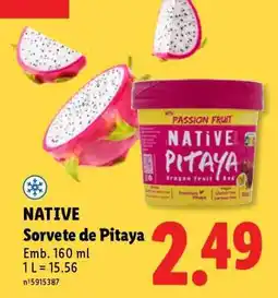 Lidl NATIVE Sorvete de Pitaya promoção