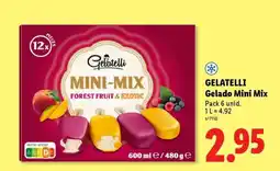 Lidl GELATELLI Gelado Mini Mix promoção