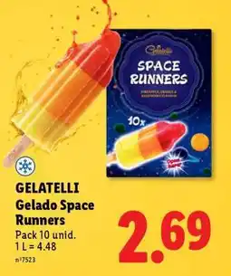 Lidl GELATELLI Gelado Space Runners promoção