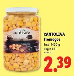 Lidl CANTOLIVA Tremoços promoção