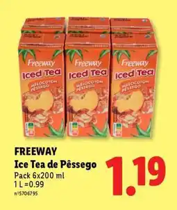 Lidl FREEWAY Ice Tea de Pêssego promoção