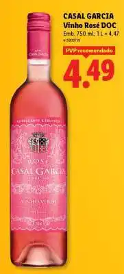 Lidl CASAL GARCIA Vinho Rosé DOC promoção