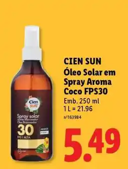 Lidl CIEN SUN promoção