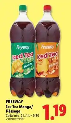 Lidl FREEWAY Ice Tea Manga/Pêssego promoção