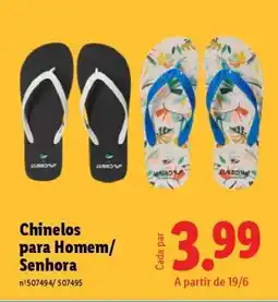 Lidl Chinelos para Homem/Senhora promoção