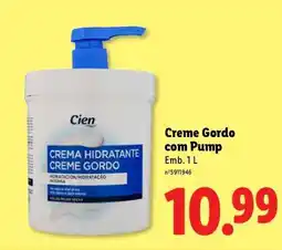 Lidl Creme Gordo com Pump promoção