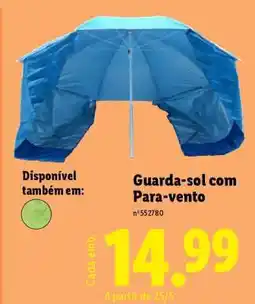 Lidl Guarda-sol com Para-vento promoção