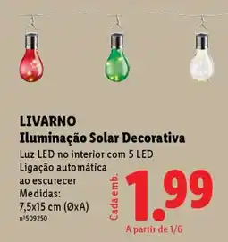 Lidl LIVARNO Iluminação Solar Decorativa promoção