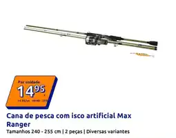 Action Cana de pesca com isco artificial Max Ranger promoção