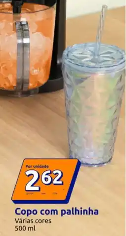 Action Copo com palhinha promoção