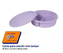 Action Caixa para snacks com tampa promoção