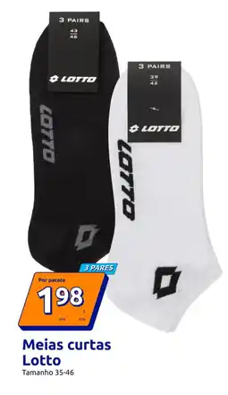 Action Meias curtas Lotto promoção