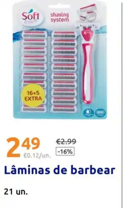 Action Lâminas de barbear promoção