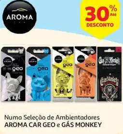 Auchan Numa Seleção de Ambientadores AROMA CAR GEO e GÁS MONKEY promoção