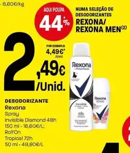 Intermarché Desodorizante Rexona promoção