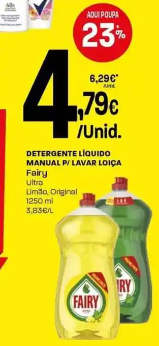 Intermarché Detergente líquido manual p/ lavar loiça Fairy promoção