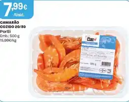 Intermarché Camarão cozido 20/30 PorSi promoção