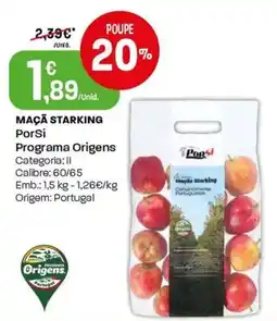 Intermarché Maçã starking PorSi Programa Origens promoção