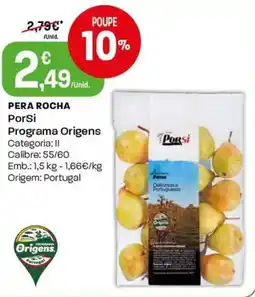 Intermarché Pera rocha porsi programa origens promoção