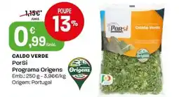 Intermarché Caldo verde PorSi Programa Origens Origens promoção