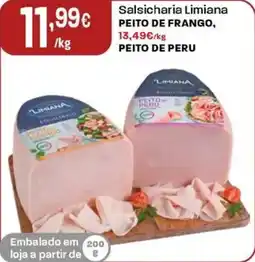 Intermarché Salsicharia limiana peito de frango promoção