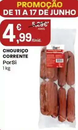 Intermarché Chourico corrente Porsi promoção