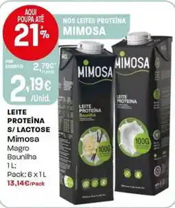 Intermarché Leite proteina s/lactose Mimosa promoção