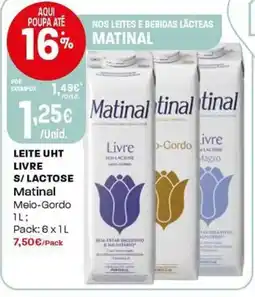 Intermarché Leite uht livre s/lactose matinal meio-gordo promoção