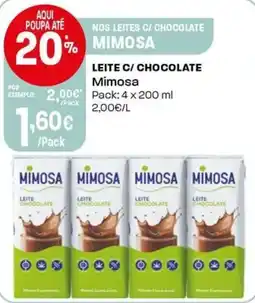 Intermarché Leite c/ chocolate mimosa promoção