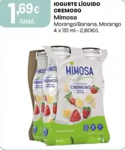 Intermarché Iogurte líquido cremoso Mimosa promoção