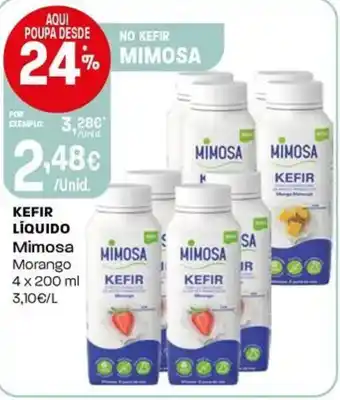 Intermarché Kefir líquido Mimosa promoção