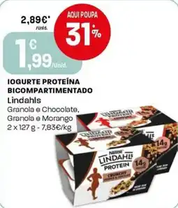 Intermarché Iogurte proteína bicompartimentado Lindahls promoção