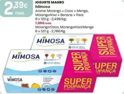 Intermarché Iogurte magro Mimosa promoção