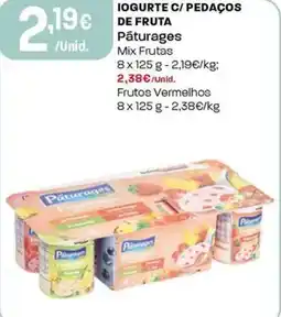 Intermarché Iogurte c/ pedaços de fruta Pâturages promoção