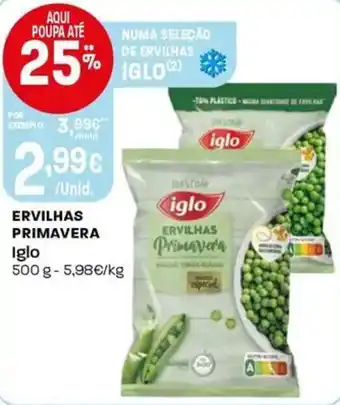 Intermarché Ervilhas primavera Iglo promoção