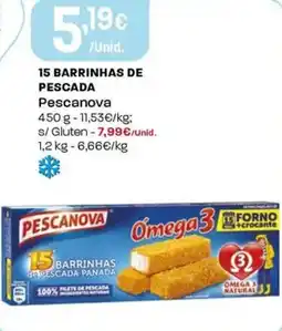 Intermarché 15 barrinhas de pescada Pescanova promoção
